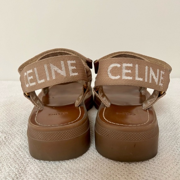 CELINE Leo strappy chunky sandals EU38 / US7.5 - Picture 4 of 9